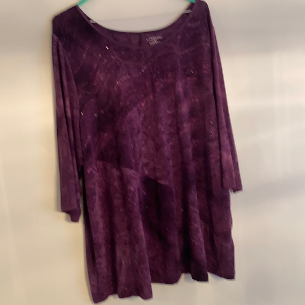 Catherine’s Purple Top Size 2X(22-24W)